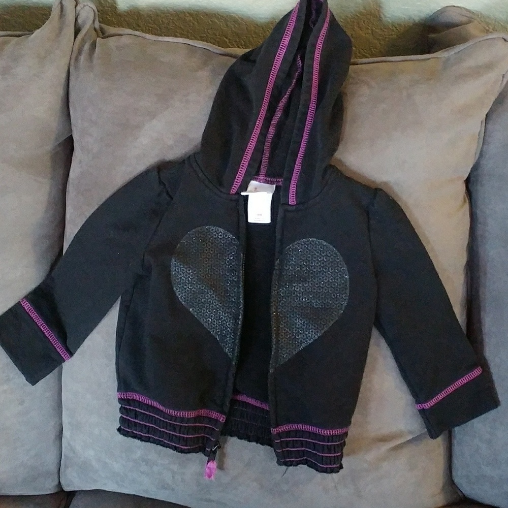 Black/Purple Hooded Sweatshirt